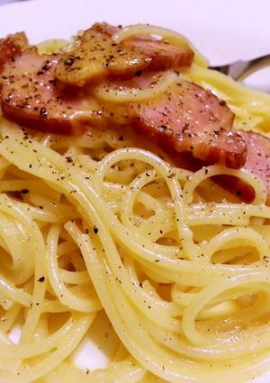 ローマ風カルボナーラ-レシピのメイン写真
