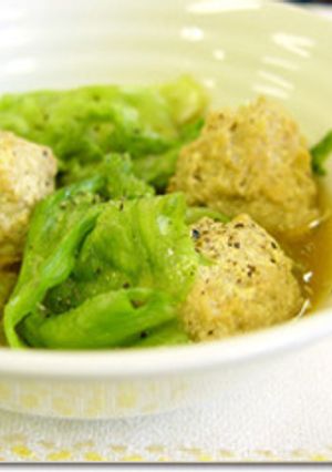 ほっこり♪鶏団子とレタスのつゆ鍋-レシピのメイン写真