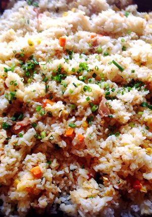 ホットプレートでわいわいチャーハン-レシピのメイン写真