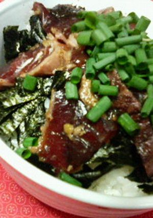 我が家で好評☆カツオ漬け丼♪♪-レシピのメイン写真
