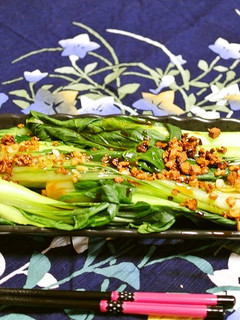 青梗菜のオイスターソース&ガーリックがけ-レシピのメイン写真