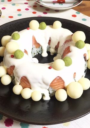 サーモン洋風寿司 ケーキ-レシピのメイン写真