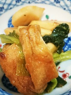里芋、小松菜の甘カレー炒め 簡単美味しい-レシピのメイン写真