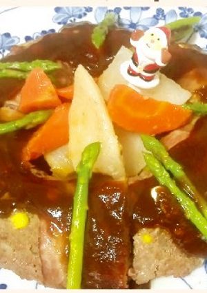 子供が喜ぶ！簡単ハンバーグミートローフ-レシピのメイン写真