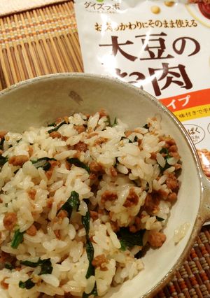“大豆のお肉”で中華風混ぜごはん♪-レシピのメイン写真