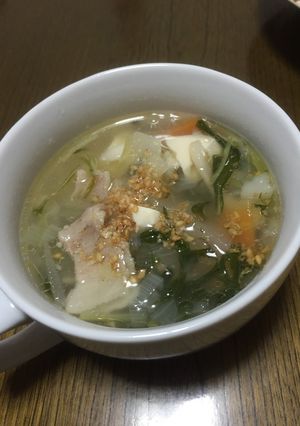 野菜たっぷり餃子スープ-レシピのメイン写真