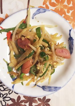 じゃがピ〜たまごとじ*\(^o^)/*-レシピのメイン写真