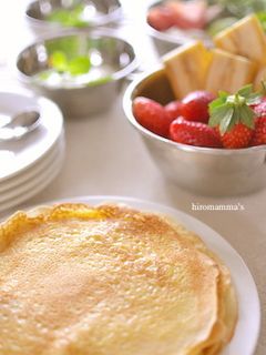 手巻きクレープパーティレシピ-レシピのメイン写真