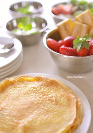 手巻きクレープパーティレシピ-レシピのメイン写真