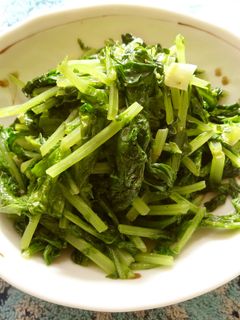 葉大根のにんにく炒め-レシピのメイン写真