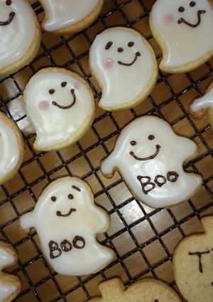 おばけのアイシングクッキー-レシピのメイン写真