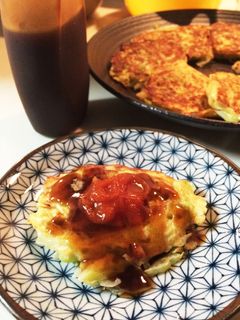 キャベツが主役♪簡単お好み焼き-レシピのメイン写真
