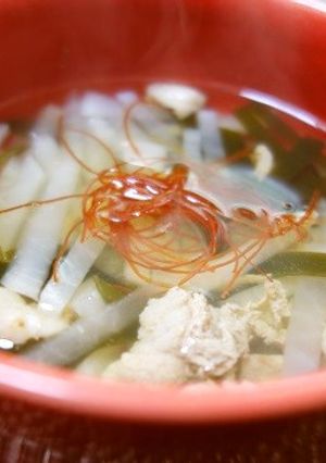 大根たっぷり昆布だしのきれいスープ-レシピのメイン写真