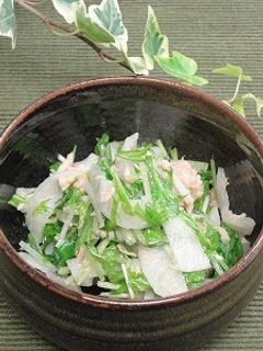 水菜と大根とシーチキンのサラダ-レシピのメイン写真