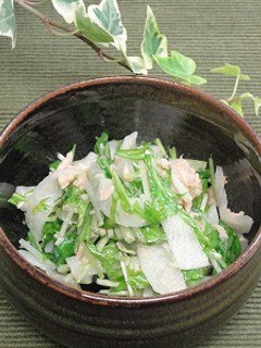 水菜と大根とシーチキンのサラダ-レシピのメイン写真