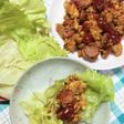 卵とウインナーのレタス包み