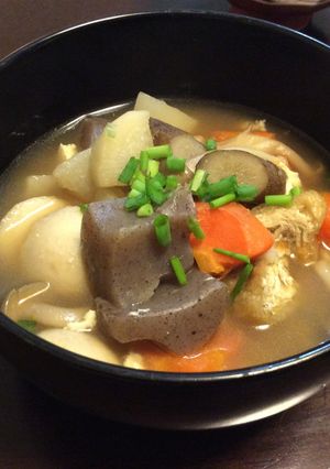 2人分が2回分のけんちん汁-レシピのメイン写真