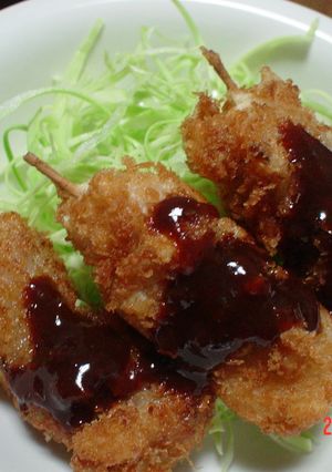 ミニミニ串かつ☮-レシピのメイン写真