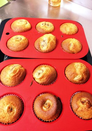 バナナレーズンカップケーキ-レシピのメイン写真