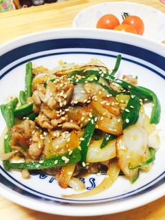 豚コマとピーマンと玉ねぎの味噌炒め-レシピのメイン写真