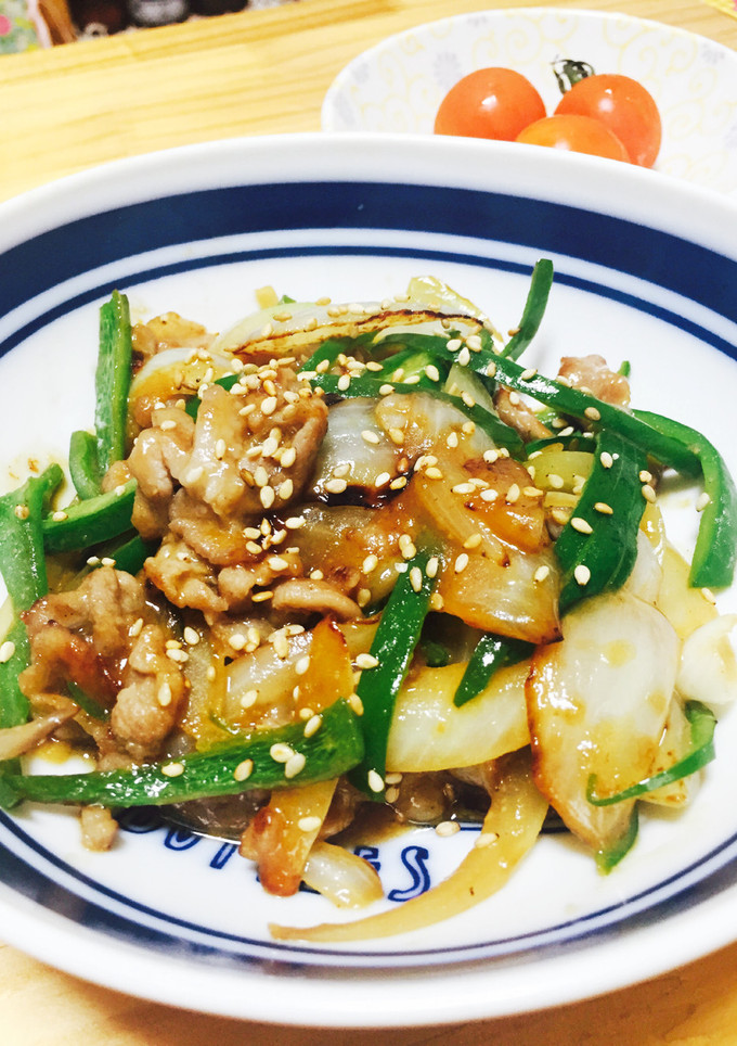 豚コマとピーマンと玉ねぎの味噌炒め-レシピのメイン写真