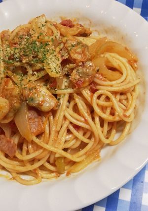 簡単！トマト缶でアサリのパスタ-レシピのメイン写真