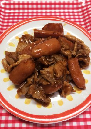 ウインナーと豚肉のお弁当おかず-レシピのメイン写真