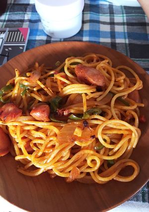 子供が大好き赤いパスタ-レシピのメイン写真