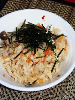発芽玄米でにんじんご飯-レシピのメイン写真