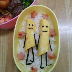 รูปของ キャラ弁★じゃがポックルのお弁当