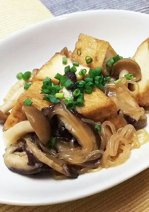 厚揚げときのこの甘辛炒め-レシピのメイン写真