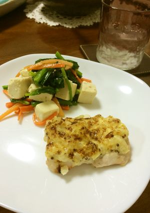 鶏胸肉のマスタード焼き〜魚焼きグリルで-レシピのメイン写真