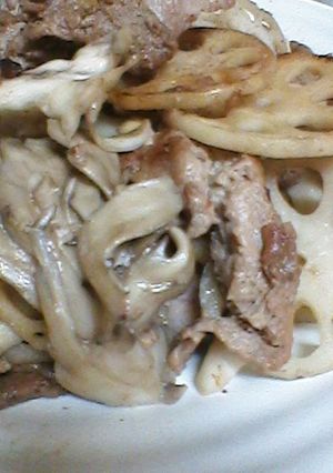 ヘルシー♪大豆お肉のレンコン炒め-レシピのメイン写真