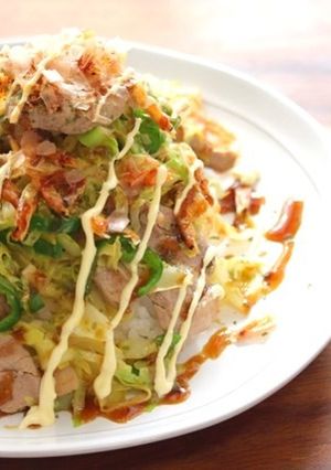 キャベツたっぷり♪お好み焼き風丼♪-レシピのメイン写真