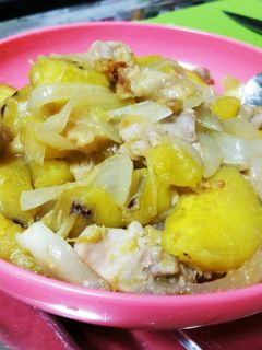お手軽♪鶏とさつまいもの醤油煮-レシピのメイン写真