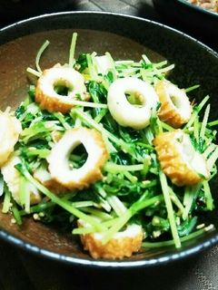 もう一品!豆苗とちくわのごま和え♪-レシピのメイン写真