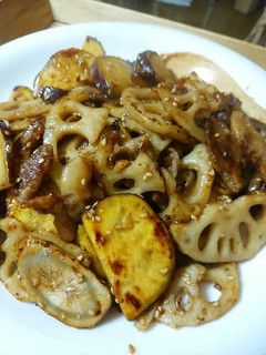 ヘルシー♪大豆のお肉と根菜の甘辛風-レシピのメイン写真
