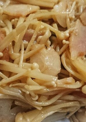 【話題入り】ベーコンとエノキの甘辛炒め♪-レシピのメイン写真