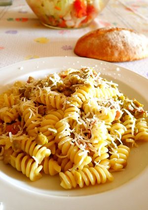 ベーコンとグリーンピースのクリームパスタ-レシピのメイン写真