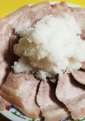 湯煎ぶたのおろしポン酢-レシピのメイン写真