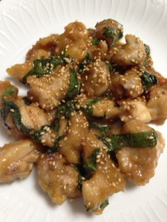 簡単!鶏ももと大葉の甘辛みそ炒め-レシピのメイン写真