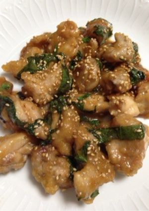 簡単！鶏ももと大葉の甘辛みそ炒め-レシピのメイン写真