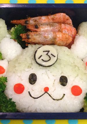 簡単♡埼玉県のゆるキャラふっかちゃん弁当-レシピのメイン写真