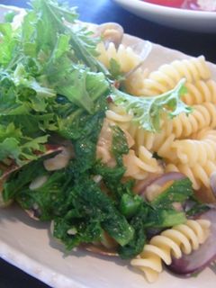 アサリとわさび菜の早春パスタ-レシピのメイン写真