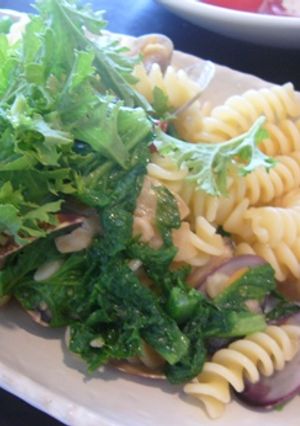 アサリとわさび菜の早春パスタ-レシピのメイン写真