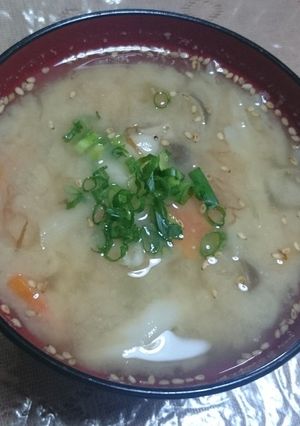 具たくさん味噌汁～まごわやさしい～-レシピのメイン写真