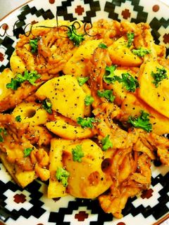 鶏とレンコンのスパイシーカレーチーズ炒め-レシピのメイン写真