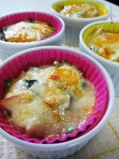 お弁当に☆ハムとほうれん草のグラタン-レシピのメイン写真