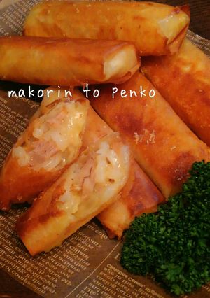 シーチキンとうどんのスイチリチーズ春巻き-レシピのメイン写真