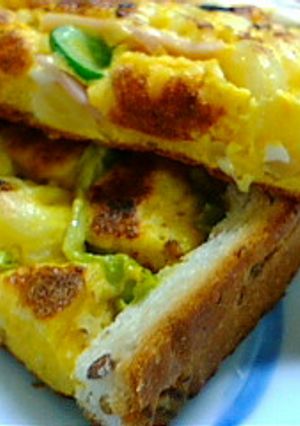 簡単ヘルシー♪食パンキッシュ-レシピのメイン写真